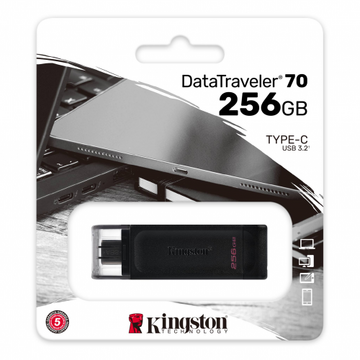 Memorie USB Kingston Memorie USB, 256GB, 	USB 3.2 Type C Gen 1, Negru