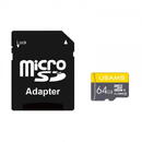 Usams Card de Memorie TF 64GB + Adaptor - USAMS High Speed (US-ZB119) - Black