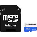 Techsuit Card de Memorie MicroSDXC 64GB + Adaptor - Techsuit - Black
