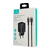 Incarcator de retea Incarcator Priza 1xUSB-C GaN 33W, 1xUSB-A QC3.0 + Cablu Lightning 1.2m - USAMS (USKTZ01) - Black