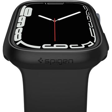 Husa pentru Apple Watch 7 / 8 (45mm) - Spigen Thin Fit - Black