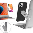 Techsuit Suport Telefon Birou pentru Laptop / Monitor - Techsuit Foldable - Silver