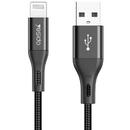 Yesido Cablu de Date USB la Lightning 3A, 1.2m - Yesido (CM10) - Black