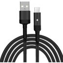 Yesido Cablu de Date USB la Type-C 2.4A, 1.2m - Yesido (CA-28) - Black