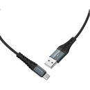 Hoco Cablu de Date USB-A la Type-C 12W, 2.4A, 1m - Hoco Cool Charging (X38) - Black