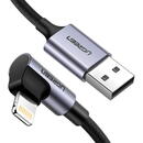 UGREEN Cablu de Date USB la Lightning 2.4A, 1.5m - Ugreen (60770) - Black