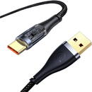 Usams Cablu de Date USB la Type-C PD, 66W, 1.2m - USAMS Icy Series (US-SJ572) - Black