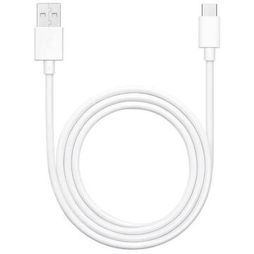 Cablu de Date USB la Type-C Quick Charging 3A, 1m - Oppo - White (Bulk Packing)