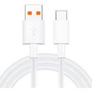 Cablu de Date USB la Type-C 6A, pentru Mi 11 Ultra / Mi11Pro / Mi11T / Mi11T Pro, 1m - Xiaomi - White (Bulk Packing)