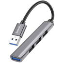 Hoco Hub 2x USB 3.0, 3x USB 2.0 - Hoco (HB26) - Grey