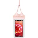 Usams Husa Waterproof pentru Telefon 7 inch - USAMS Bag (US-YD010) - White/Rose