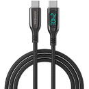 TIKTAALIK Cable USB-C to USB-C TIKTAALIK PD 240W, 1.5m (black)