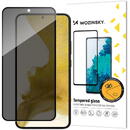 WZK Folie de protectie Ecran Privacy WZK AntiSpy pentru Samsung Galaxy S22 5G S901, Sticla Securizata, Full Glue