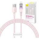 Fast Charging  USB-A to Lightning Explorer Series 1m, 2.4A (pink)