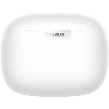Baseus Bowie M2s, Bluetooth 5.3, 400 mAh, Cablu USB-C inclus, Alb