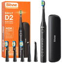 Bitvae Sonic toothbrush with tips set and travel case D2 (black)