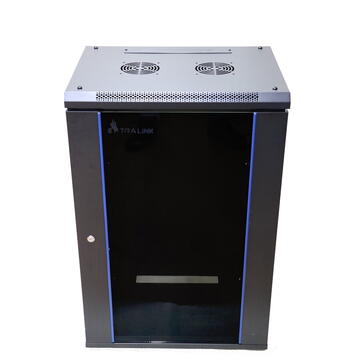 Extralink 18U 600x450 Black | Rackmount cabinet | wall mounted