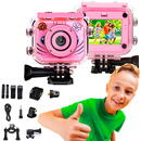 XINJIA Extralink Kids Camera H18 Pink | Camera | 1080P 30fps, IP68, 2.0" screen