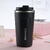 Techsuit - Thermos Mug - with Lid for Coffe, Portable, Stainless Steel, 380ml - Black