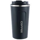 Techsuit Techsuit - Thermos Mug - with Lid for Coffe, Portable, Stainless Steel, 380ml - Blue