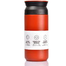 Techsuit Techsuit - Thermos - with Digital Display for Temperature Indication, Stainless Steel, 480ml - Red