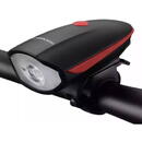 Rockbros Bicycle electronic bell and light Rockbros 7588 (black and red)