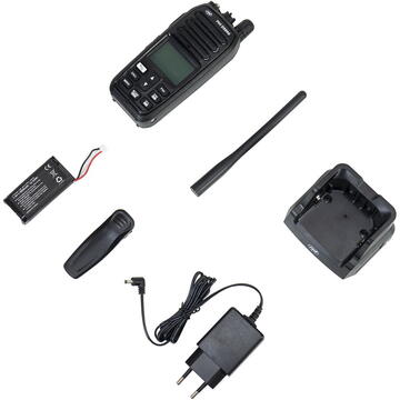 Statie radio Statie radio maritima portabila PNI DS890, 88 canale, 10 canale meteo, Squelch reglabil, Roger Beep, Dual Watch, Scan, Call, NRC, acumulator 1800mAh, IP67