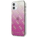 Guess GUHCP12SPCU4GGPI iPhone 12 mini 5.4" pink/pink hardcase 4G Gradient