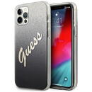 Guess GUHCP12LPCUGLSBK iPhone 12 Pro Max 6.7" black/black hardcase Glitter Gradient Script