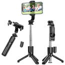 Hoco Selfie Stick Tripod Bluetooth, 60cm - Hoco Tripod Mount Figure (K17) - Black