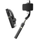 Techsuit Selfie Stick Stabil Bluetooth cu Trepied si Lumini, 75cm - Techsuit (Q08D) - Black