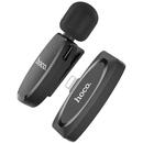 Hoco Microfon pentru Telefon cu Mufa Lightning 80mAh - Hoco Crystal (L15) - Black