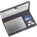 OHAUS YA Gold Cantar portabil YA302, Negru/Argintiu, LCD cu iluminare de fundal//Cereale; Gram; Carat; Uncie