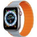 Dux Ducis Magnetic Apple Watch Ultra, SE, 8, 7, 6, 5, 4, 3, 2, 1 (49, 45, 44, 42 mm) Dux Ducis Strap (LD Version) - Gray Orange
