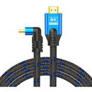 SAVIO Savio HDMI (M) v2.1 cable, angled, 8K, HDR Dynamic, OFC copper, 5m, CL-175