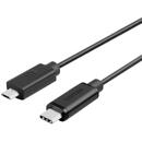UNITEK UNITEK Y-C473BK USB cable 1 m USB 2.0 USB C Micro-USB B Black