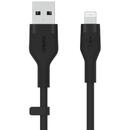  Cbl Silicqe USB-A LTG 2M noir USB cable USB A USB C/Lightning Black