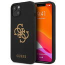 Guess GUHCP13SLS4GGBK iPhone 13 mini 5.4" black/black hard case Silicone 4G Logo