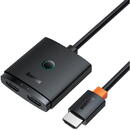 Baseus Baseus AirJoy 2in1 4K 60Hz bi-directional HDMI adapter with built-in 1m cable - black