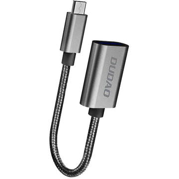 Dudao adapter cable OTG USB 2.0 to micro USB gray (L15M)