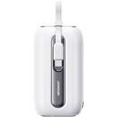 Colorful Series (JR-L013) - Lightning, Type-C, Built-In 2in1 Cable, 12W, 10000mAh - White