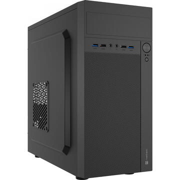Carcasa Natec PC Helix 2x USB 2.0, 2x USB 3.0 Micro Tower Fara sursa Negru