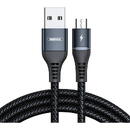 Remax Cable USB Micro Remax Colorful Light, 2.4A, 1m (black)