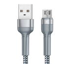 Remax Cable USB Micro Remax Jany Alloy, 1m, 2.4A (silver)