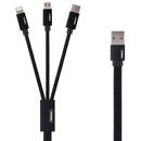 Remax Cable USB 3in1 Remax Kerolla, 2m (black)
