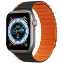 Dux Ducis Curea pentru Apple Watch 1/2/3/4/5/6/7/8/SE/SE 2 (38/40/41mm) - Dux Ducis LD Series - Black / Orange