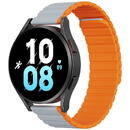 Dux Ducis Curea pentru Samsung Galaxy Watch 4/5/Active 2, Huawei Watch GT 3 (42mm)/GT 3 Pro (43mm) - Dux Ducis LD Series - Grey / Orange