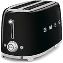 SMEG TSF02BLEU Toaster Negru 1500W 2 felii Oprire automata Loc depozitare cablu Decongelare