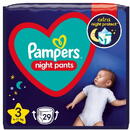 PAMPERS Pampers Night Pants diapers 6-11kg, size 3-MIDI, 29pcs