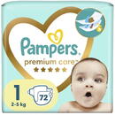 PAMPERS Pampers Premium Care Diapers 2-5kg size 1-NEWBORN, 72pcs